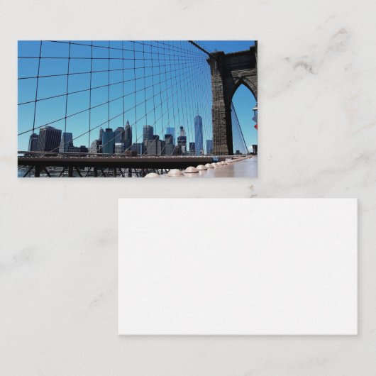 Brooklyn Bridge Visitenkarte (Vorne/Hinten)