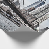 BROOKLYN BRIDGE WÄHREND DES TAGES GESCHENKPAPIER (Ecke)