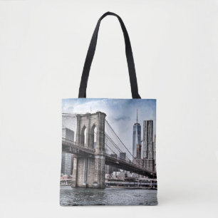 BROOKLYN BRIDGE WÄHREND DES TAGES TASCHE