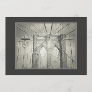 Brooklyn Bridge Wedding Einladung - Elegant