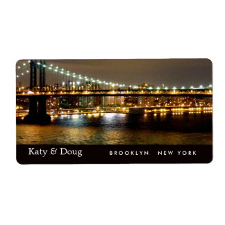 Brooklyn Bridge Wedding Labels