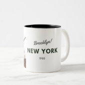 Brooklyn Bridge Zweifarbige Tasse (VorderseiteRechts)