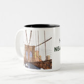 Brooklyn Bridge Zweifarbige Tasse (Vorderseite Links)