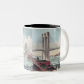 Brooklyn Bridge Zweifarbige Tasse (VorderseiteRechts)
