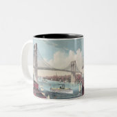 Brooklyn Bridge Zweifarbige Tasse (Vorderseite Links)