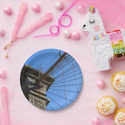 Brooklyn-Brücke 01 Pappteller (Party)