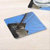 Brooklyn-Brücke 01 Rechteckiger Pappuntersetzer (angewinkelt)