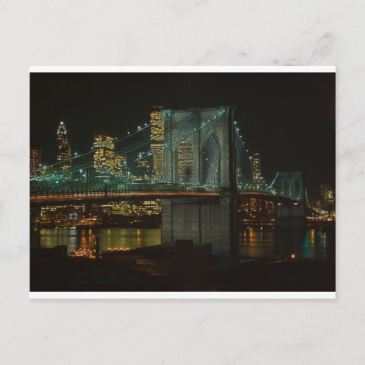 Brooklyn-Brücke 1982 Postkarte (Vorderseite)