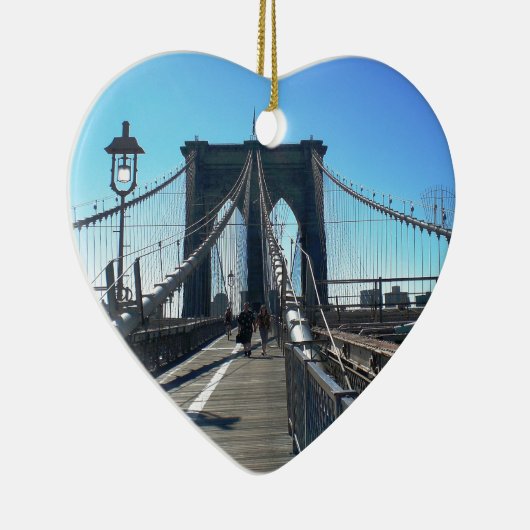 Brooklyn-Brücke 2 Keramik Ornament (Rechts)