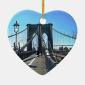 Brooklyn-Brücke 2 Keramik Ornament (Vorne)