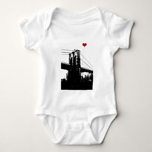 Brooklyn-Brücke Baby Strampler (Vorderseite)