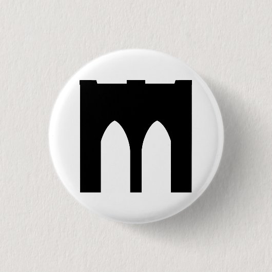 Brooklyn-Brücke Button (Vorderseite)