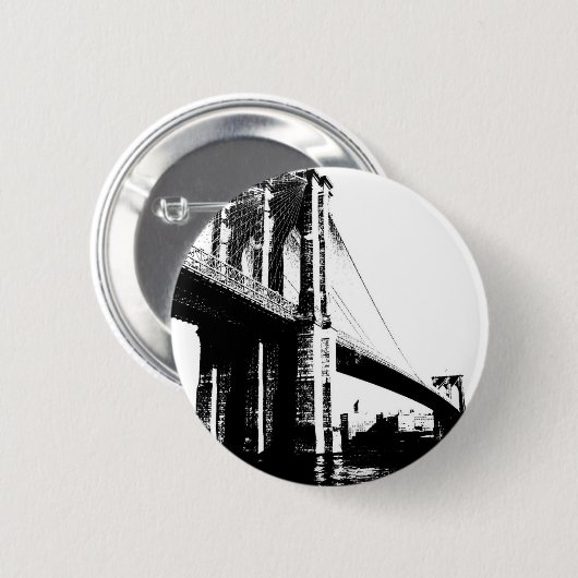 Brooklyn-Brücke Button (Vorne & Hinten)