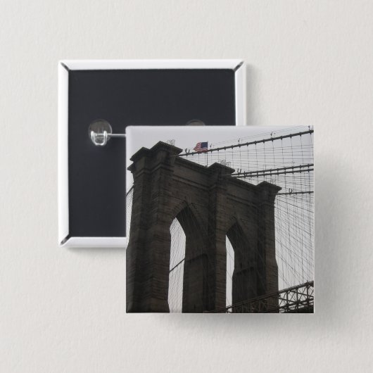 Brooklyn-Brücke Button (Vorne & Hinten)