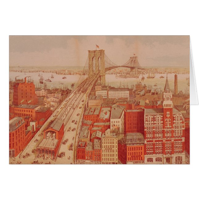 Brooklyn-Brücke, c.1883 (Vorderseite (Horizontal))