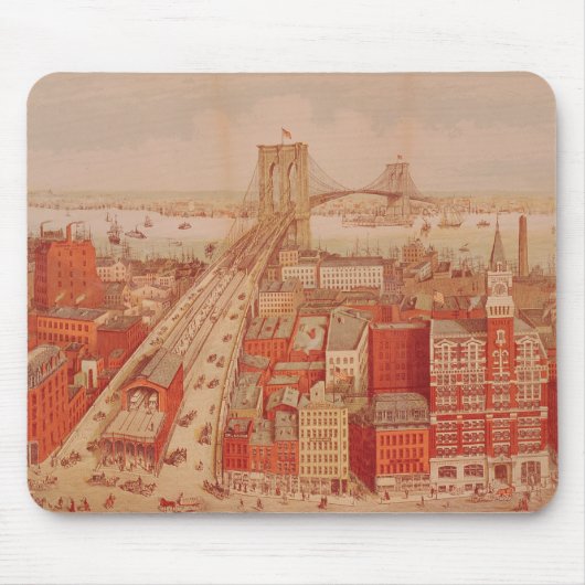 Brooklyn-Brücke, c.1883 Mousepad (Vorne)