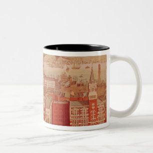 Brooklyn-Brücke, c.1883 Zweifarbige Tasse