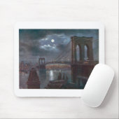 Brooklyn-Brücke durch Mondschein Mousepad (Mit Mouse)