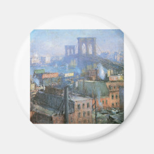 Brooklyn-Brücke, East River, circa 1916 Magnet