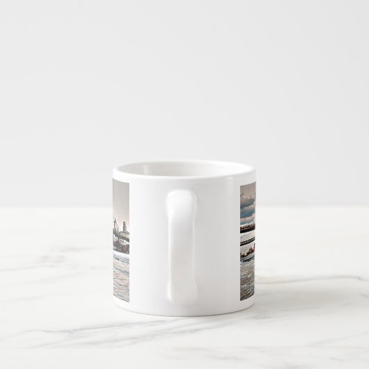 Brooklyn-Brücke Espressotasse (Rückseite)