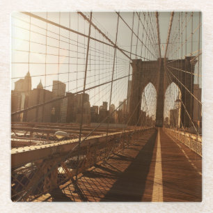 Brooklyn-Brücke Glasuntersetzer