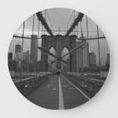Brooklyn-Brücke Große Wanduhr (Vorderseite)