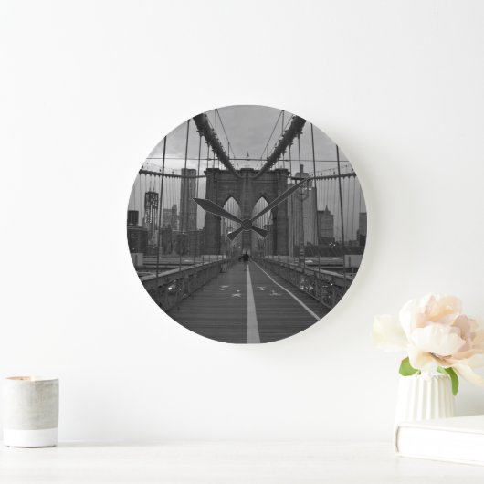 Brooklyn-Brücke Große Wanduhr (Zuhause)