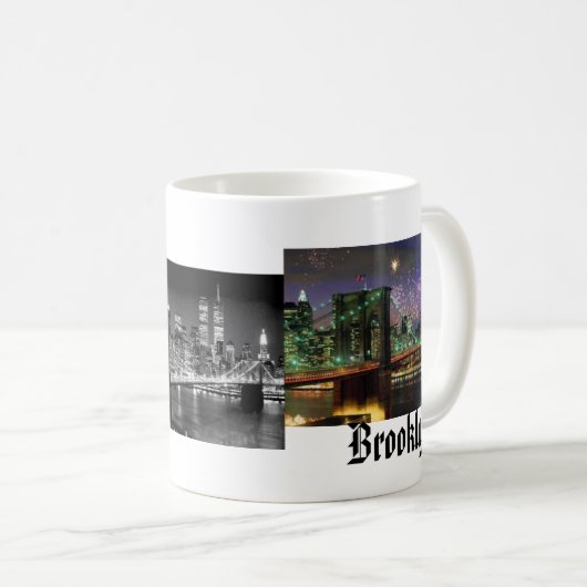 Brooklyn-Brücke Kaffeetasse (VorderseiteRechts)