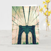 Brooklyn-Brücke Karte (Gelbe Blume)