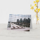 Brooklyn-Brücke Karte (Gelbe Blume)