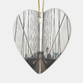 Brooklyn-Brücke Keramik Ornament (Links)