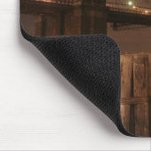 Brooklyn-Brücke nachts Mousepad (Ecke)