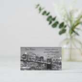 Brooklyn-Brücke nachts, New York City Visitenkarte (Stehend Vorderseite)