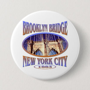 Brooklyn-Brücke New York Button