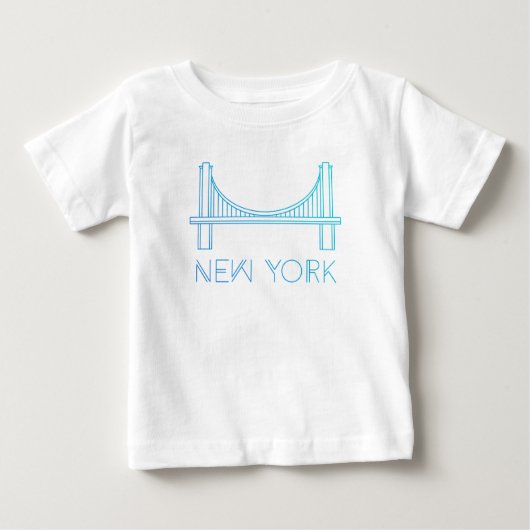 Brooklyn-Brücke | New York City Baby T-shirt (Vorderseite)