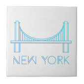 Brooklyn-Brücke | New York City Fliese (Vorderseite)