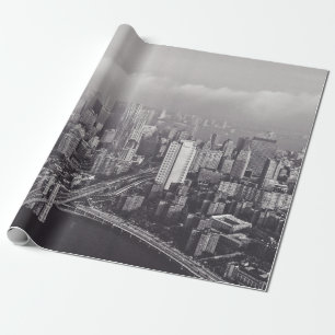 BROOKLYN BRÜCKE NEW YORK EIN NEBELTAG GESCHENKPAPIER