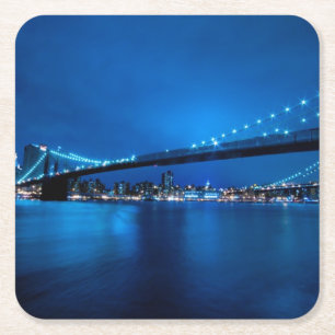 Brooklyn-Brücke, New York Rechteckiger Pappuntersetzer