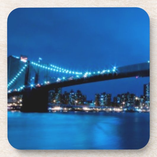 Brooklyn-Brücke, New York Untersetzer (Vorderseite)