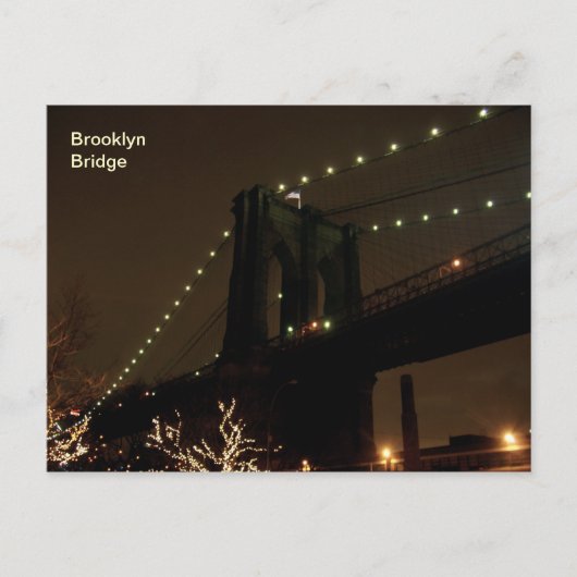 Brooklyn-Brücke Postkarte (Vorderseite)