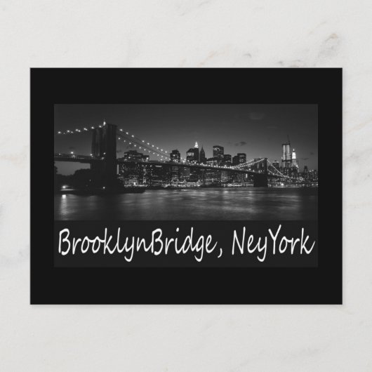 Brooklyn-Brücke Postkarte (Vorderseite)
