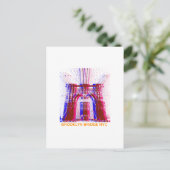Brooklyn-Brücke Postkarte (Stehend Vorderseite)