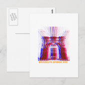Brooklyn-Brücke Postkarte (Vorne/Hinten)