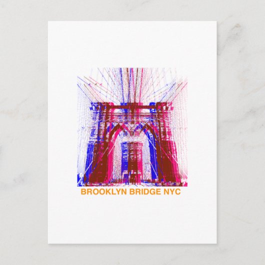 Brooklyn-Brücke Postkarte (Vorderseite)
