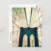 Brooklyn-Brücke Postkarte (Vorne/Hinten)