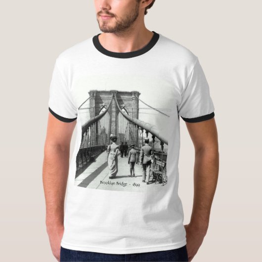 Brooklyn-Brücke - T - Shirt 1899 (Vorderseite)
