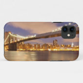 Brooklyn-Brücke und Manhattan nachts Case-Mate iPhone Hülle (Rückseite (Horizontal))