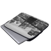 Brooklyn-Brücke und Manhattan-Skyline Laptopschutzhülle (Vorne Knopf)