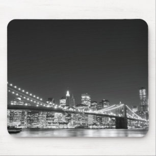 Brooklyn-Brücke und Manhattan-Skyline Mousepad