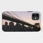 Brooklyn-Brücke und Manhattan-Skyline nachts Case-Mate iPhone Hülle (Rückseite (Horizontal))